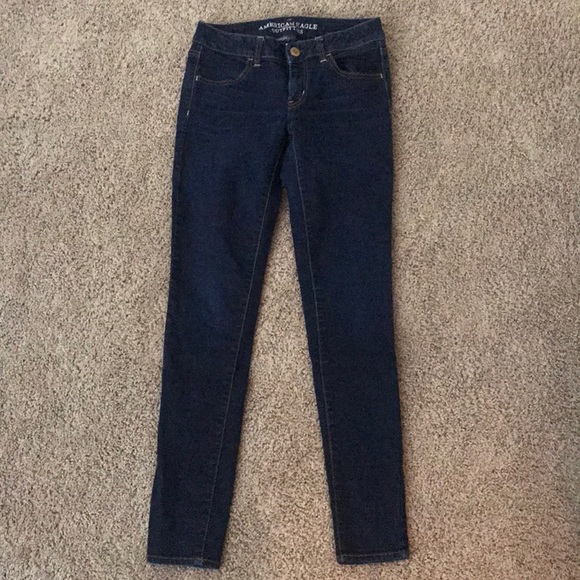 American Eagle Dark Wash Skinny Jeggings - Picture 1 of 3